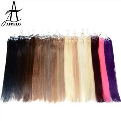 Estensioni dei capelli umani con micro loop